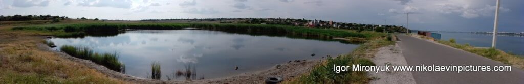 Панорама на озеро в Большой Коренихе и Бугский лиман.