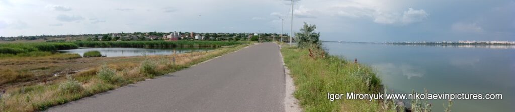 Панорама на озеро в Большой Коренихе и Бугский лиман