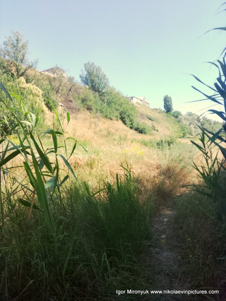 Долина, окружённая скалами с одной стороны и пляжами и водой - с другой.