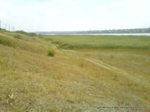 Поле между Аляудами и Терновкой в Николаеве, по которому проходит тропинка.