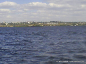 Бугский лиман и остров Константиновская батарея.