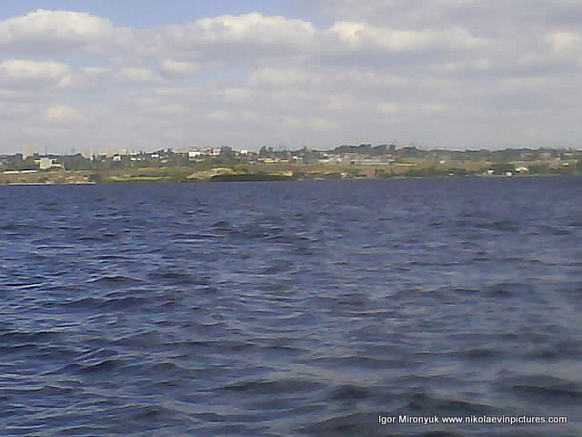 Бугский лиман и остров Константиновская батарея.