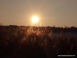 Закат в Воскресенске, пригороде Николаева.
