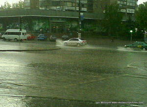 В Николаеве ливень