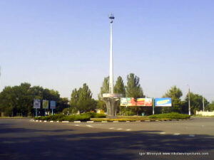 Кольцо на вьезде в Октябрьское, Николаев.