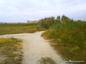 Пересечение дорог на Намывском пустыре в Николаеве.