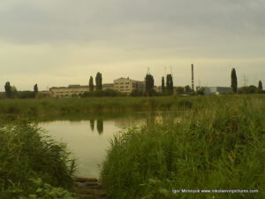 Озеро в парке "Лески" в Николаеве.
