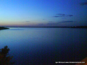 Вид с моста на Ингул и Южный Буг в Николаеве.