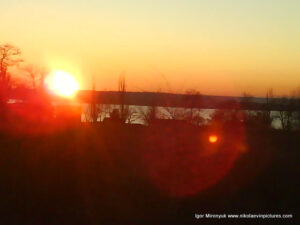 Закат в Соляных, в Николаеве.