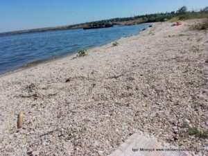 Пляжи в центре Большой Коренихи, в Николаеве.